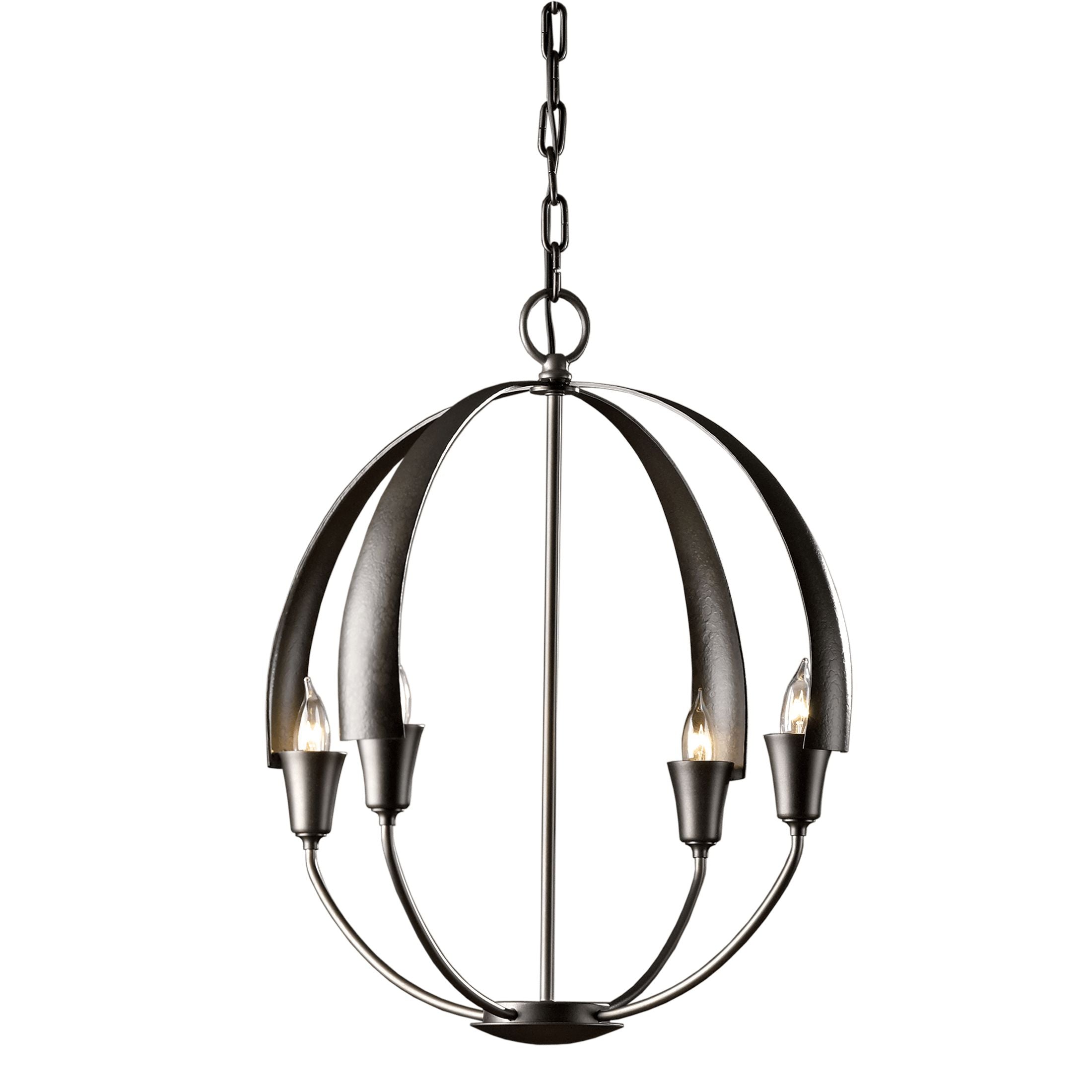 Cirque 4-Light Small Chandelier by Hubbardton Forge - Modern Design with Custom Finish Options