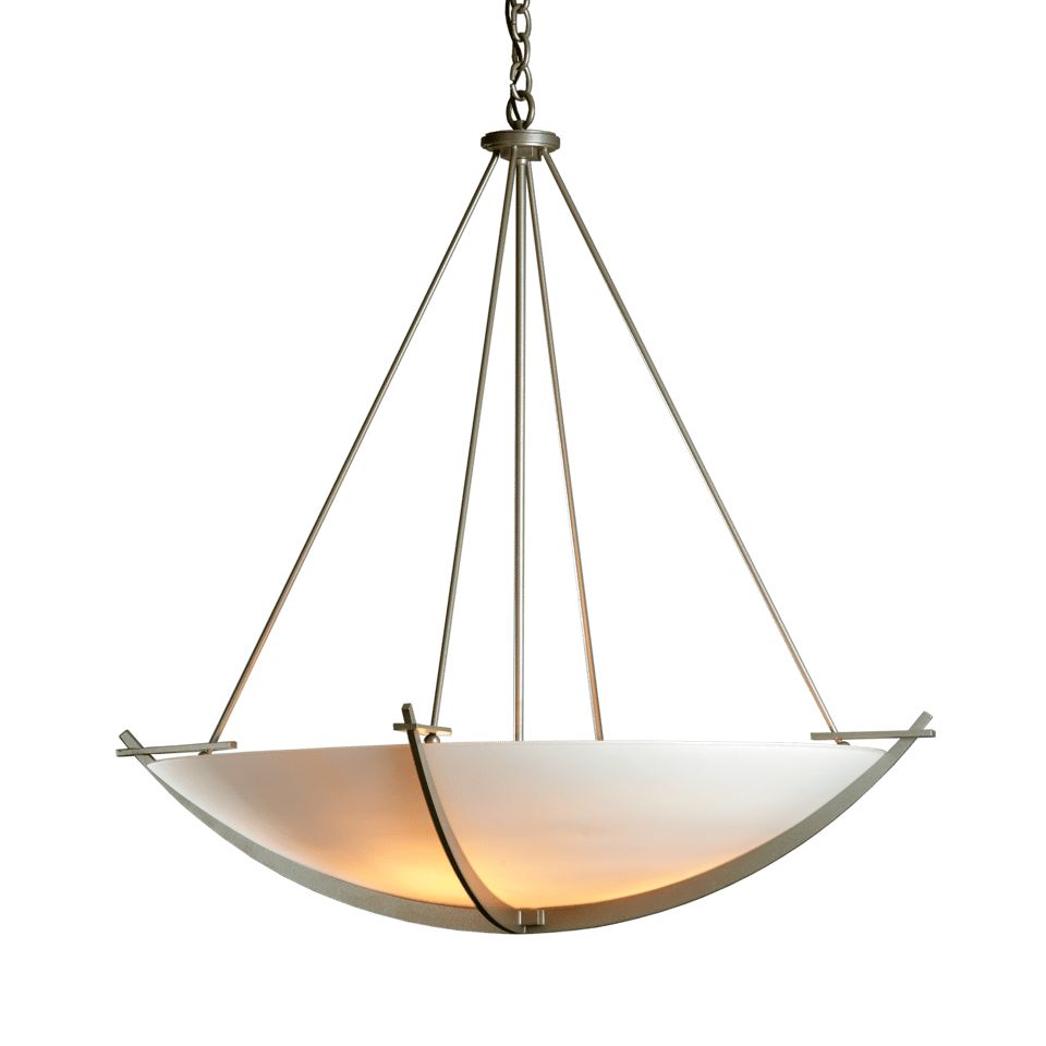 Hubbardton Forge Compass Large Scale Pendant Light - 34.2" Diameter, Handcrafted, 3-Bulb Design