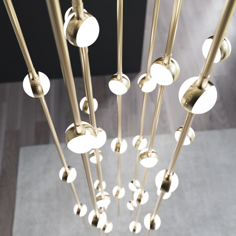 Constellation Andromeda Short 12-Inch Chandelier by SONNEMAN