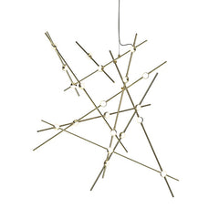 Constellation Aquila Major Chandelier by SONNEMAN – LED, Dimmable, Satin Brass/Nickel Finish