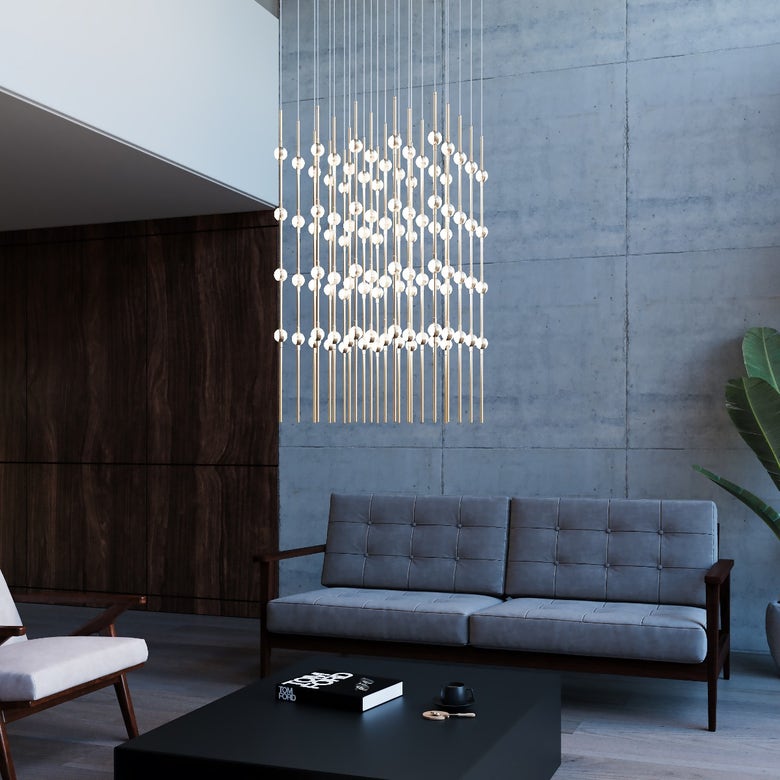 Constellation Cosmic Cube 20-Inch Chandelier by SONNEMAN 2168