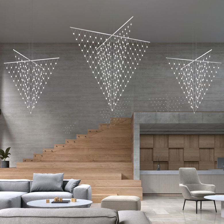 Constellation Galaxy Matrix Standard LED Chandelier by SONNEMAN 1885.16C