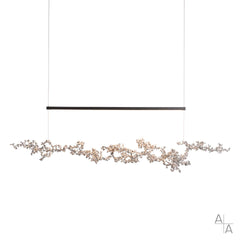 Hubbardton Forge Coral LED Pendant Light, 1000 Lumens, Adjustable Height, Dimmable, Various Finishes