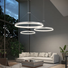 32-Inch Corona Ring LED Pendant by SONNEMAN - Dimmable, Sleek Design, 2560 Lumens, Multiple Finishes