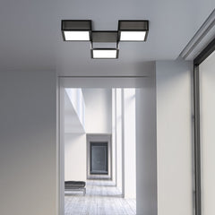 Cubix 3-Light LED Surface Mount Fixture by SONNEMAN, 3500 Lumens, Dimmable, 3000K Warm Light