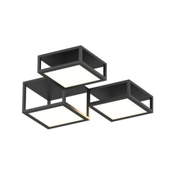 Cubix 3-Light LED Surface Mount Fixture by SONNEMAN, 3500 Lumens, Dimmable, 3000K Warm Light