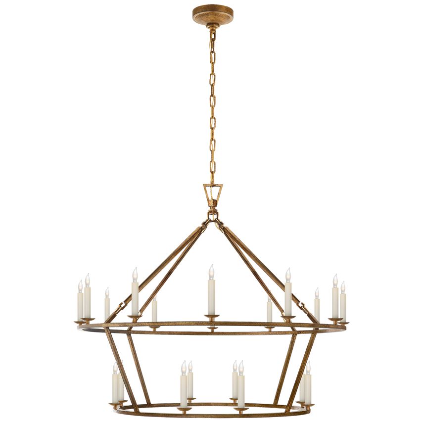 Darlana Large Two-Tiered Ring Chandelier by Visual Comfort CHC5179