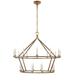 Darlana Large Two-Tiered Ring Chandelier by Visual Comfort CHC5179