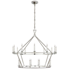 Darlana Large Two-Tiered Ring Chandelier by Visual Comfort CHC5179