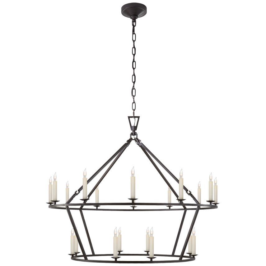 Darlana Large Two-Tiered Ring Chandelier by Visual Comfort CHC5179