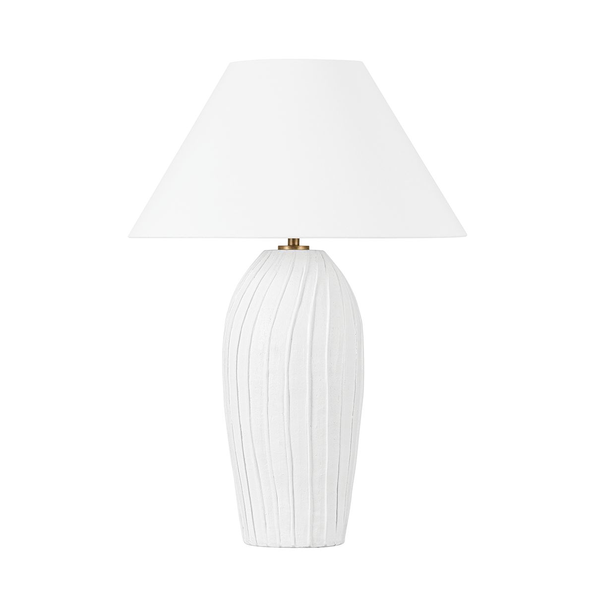 Deacon Table Lamp by Troy Lighting PTL2231-PBR/CLW