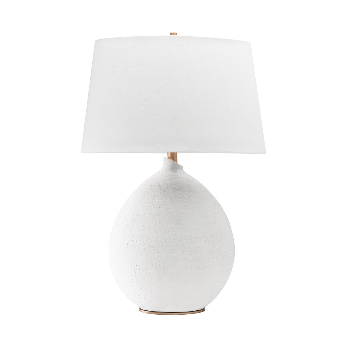 Denali Table Lamp by Hudson Valley Lighting, 4.5” Teardrop Design, Gold Leaf Accents, Dimmable