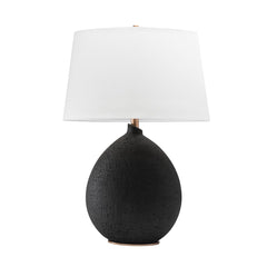 Denali Table Lamp by Hudson Valley Lighting, 4.5” Teardrop Design, Gold Leaf Accents, Dimmable