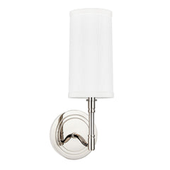 Dillon Sconce by Hudson Valley Lighting, Elegant Wall Fixture with Linen Shade, Dimmable, Multiple Finishes