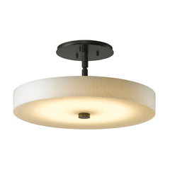 Hubbardton Forge Disq LED Semi-Flush Ceiling Light - 1150 Lumens, 23W, Custom Finishes, Handcrafted