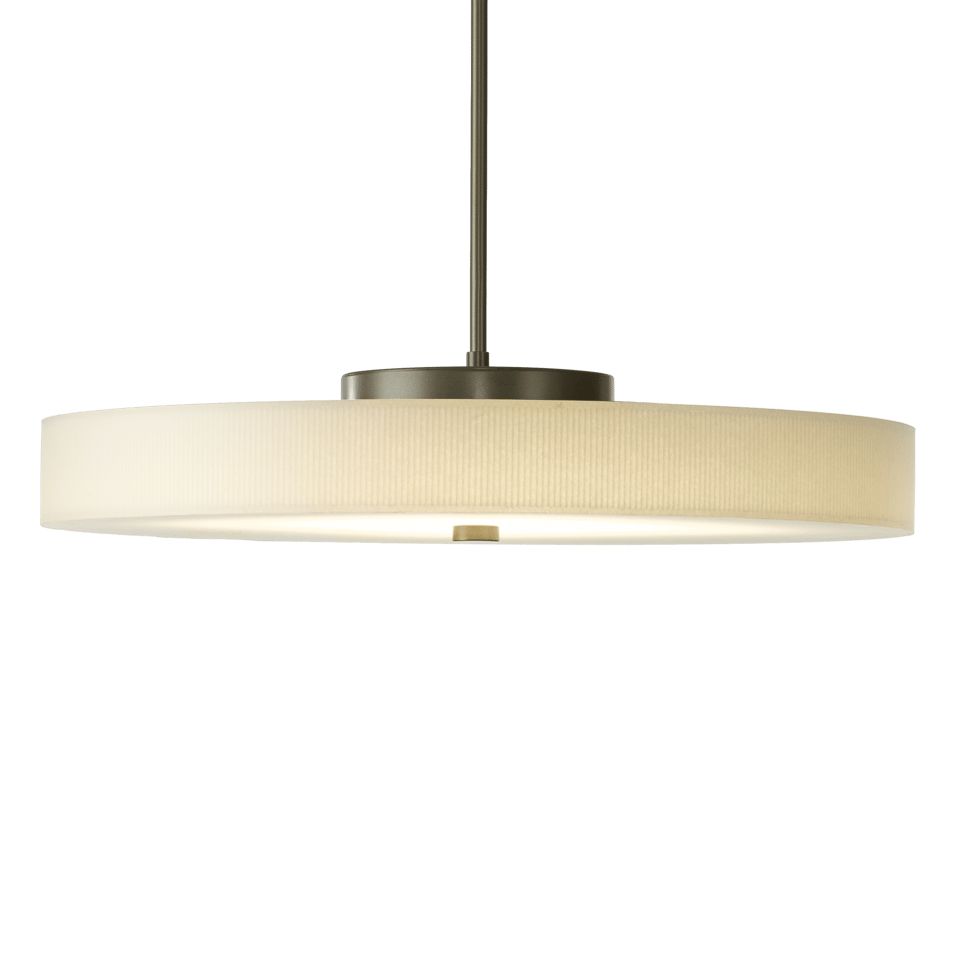 Hubbardton Forge Disq Large LED Pendant Light with Dimmable Feature & Elegant Frost Glass Shade