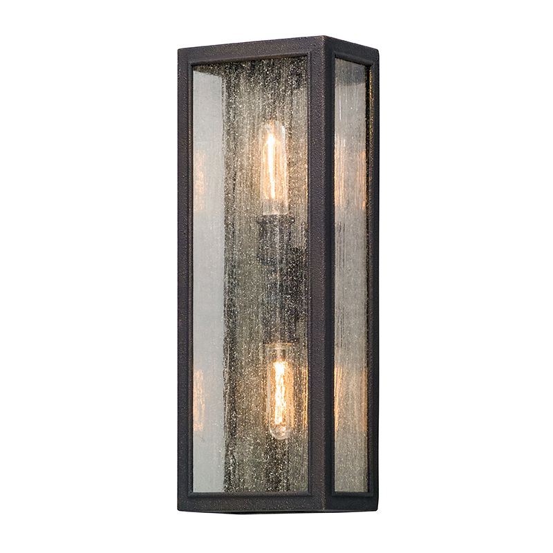 Dixon Large Outdoor Wall Sconce by Troy Lighting, Vintage Bronze, Dimmable with 2 Light Fixtures