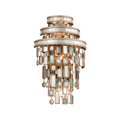 Dolcetti Wall Sconce by Corbett Lighting, 3-Light Design, Dimmable, Champagne Leaf Finish