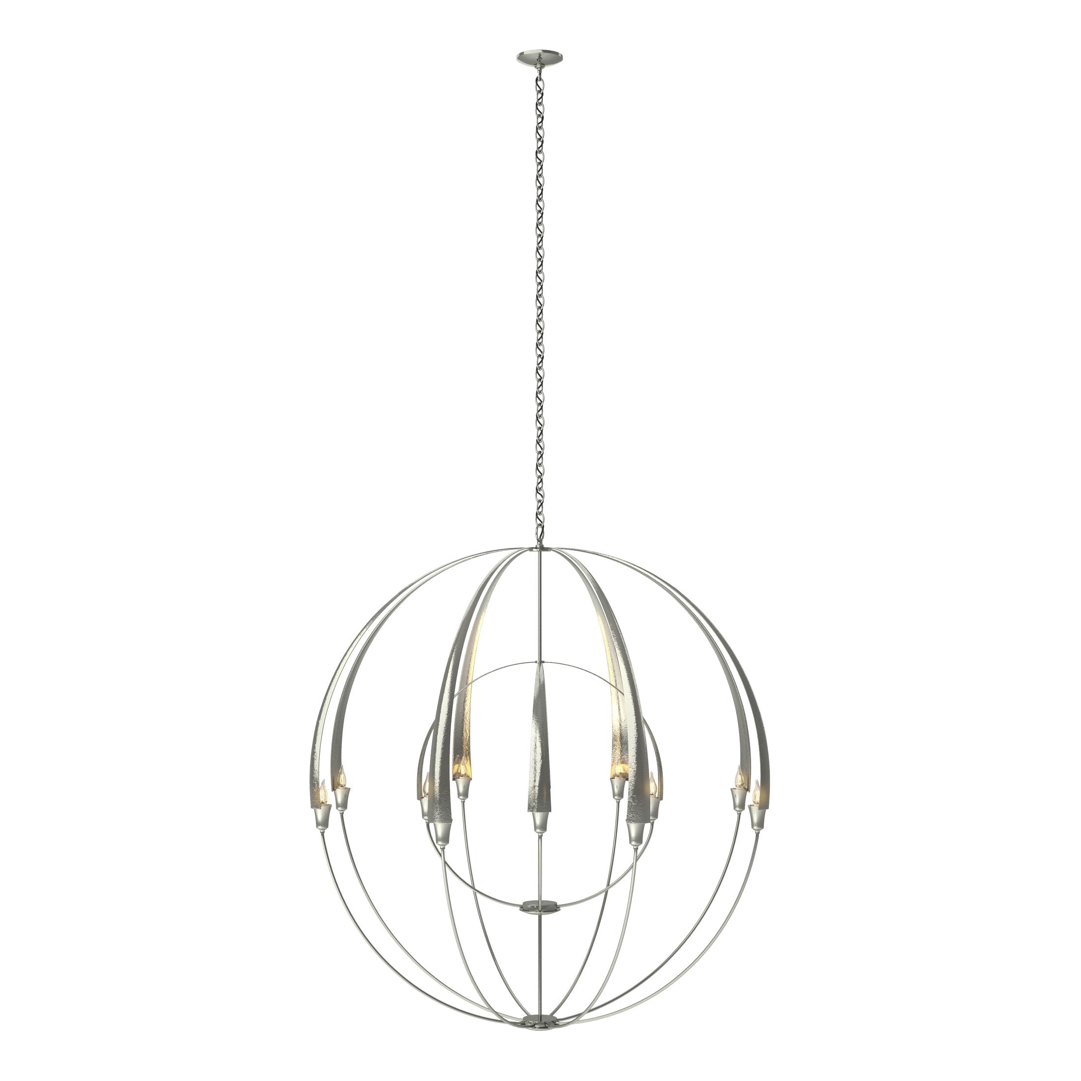 Hubbardton Forge Double Cirque 12-Bulb Large Scale Chandelier, 51.1" H x 48.3" D, Multiple Finishes