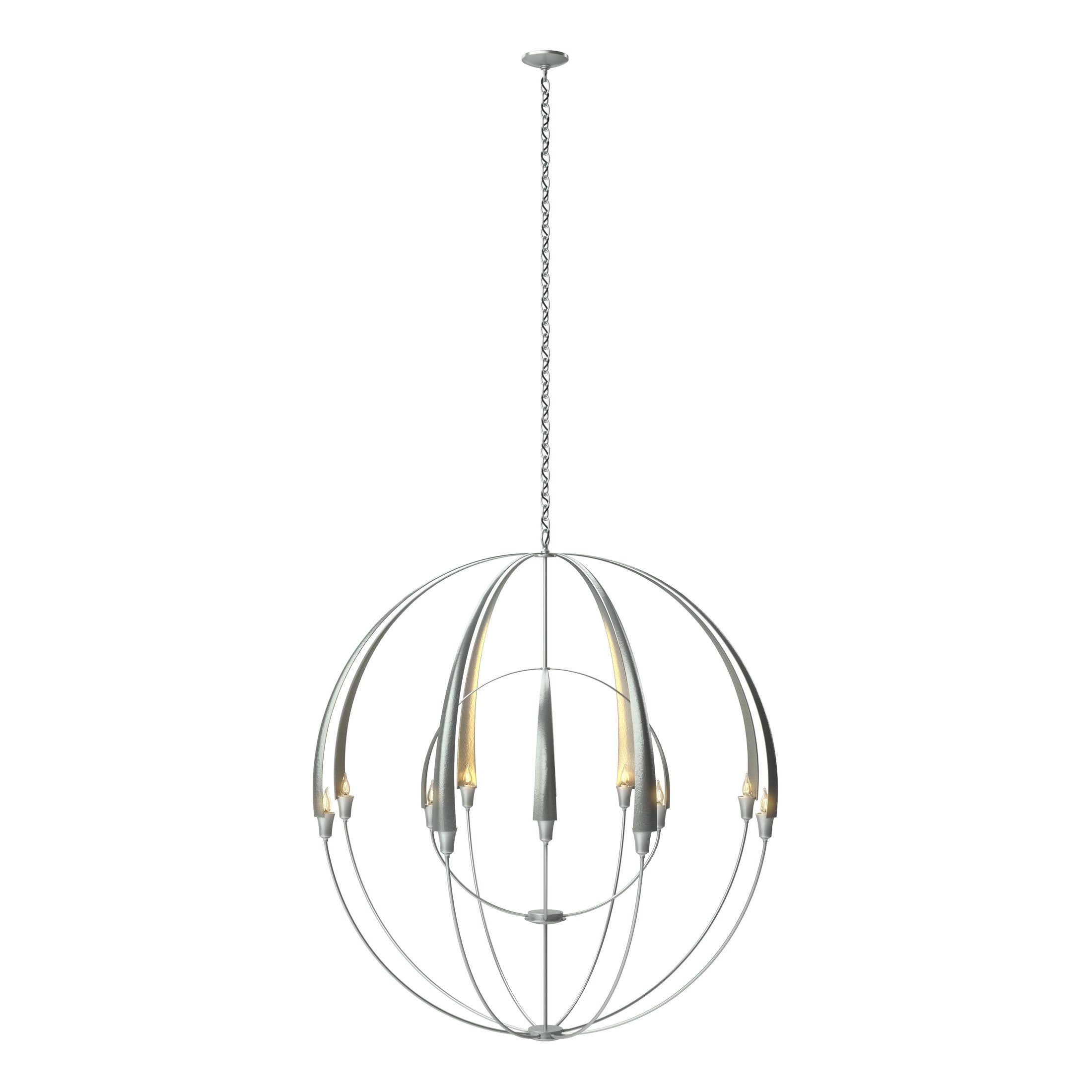 Hubbardton Forge Double Cirque 12-Bulb Large Scale Chandelier, 51.1" H x 48.3" D, Multiple Finishes