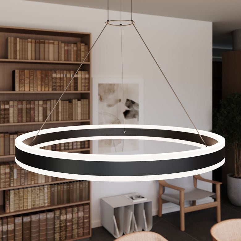 Double Corona 32-Inch Ring Pendant by SONNEMAN 2305