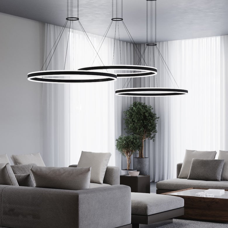 Double Corona 48-Inch Ring Pendant by SONNEMAN 2307