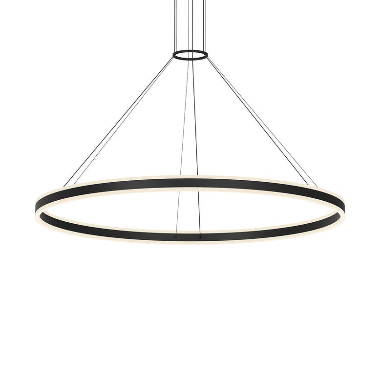 Double Corona 60-Inch Ring Pendant Light by SONNEMAN - Dimmable LED, Energy Efficient, Adjustable Height