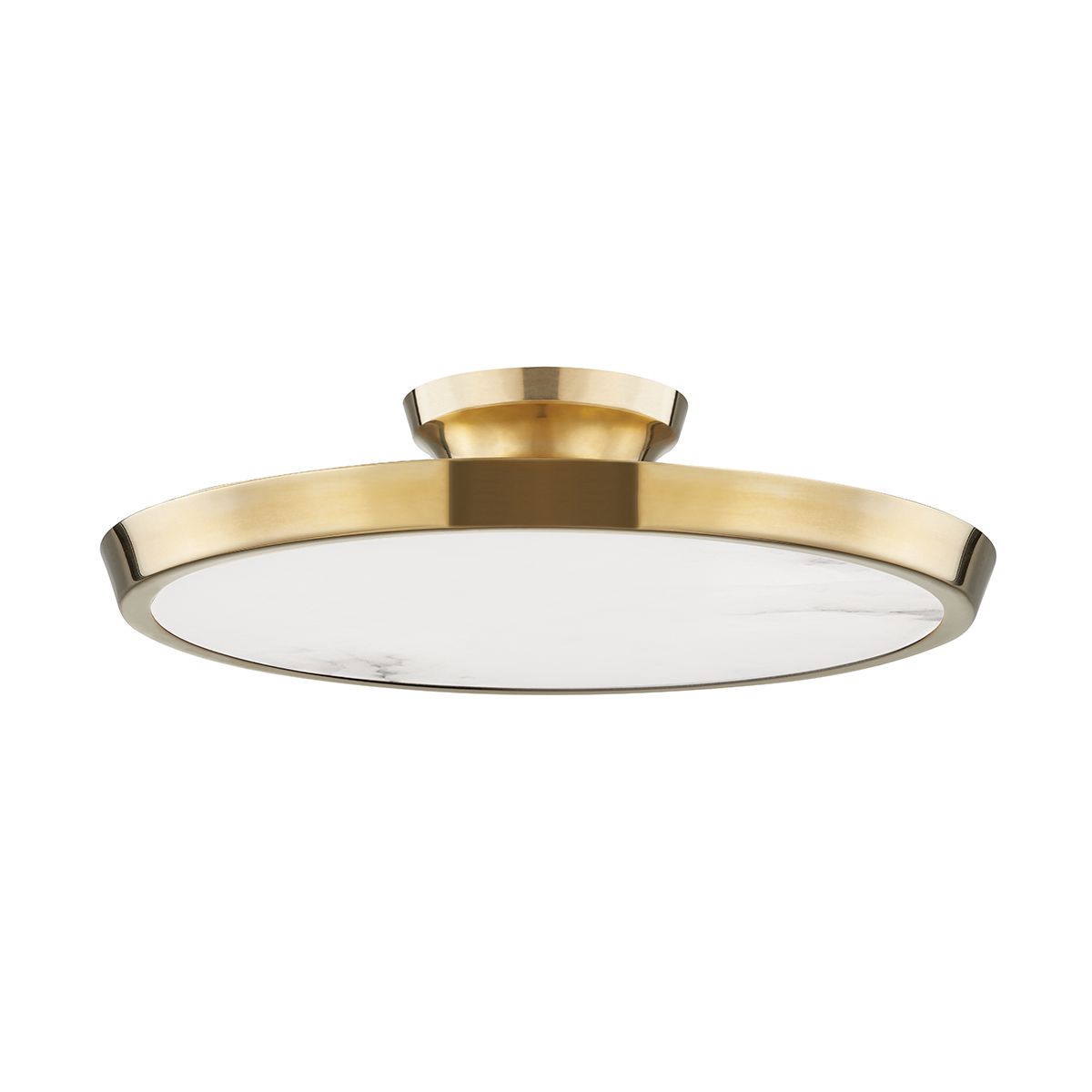 Draper Ceiling Light 3600 by Hudson Valley Lighting, Dimmable, Alabaster Shade, Versatile Design