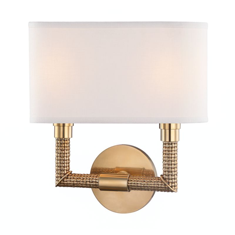 Dubois 2-Light Sconce by Hudson Valley Lighting 1022-AGB