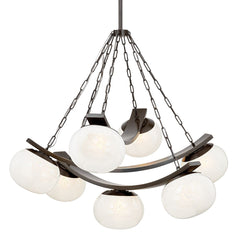 Duxbury 7-Light Large Chandelier by Hudson Valley Lighting, Dimmable, Aged Brass or Distressed Bronze Finishes