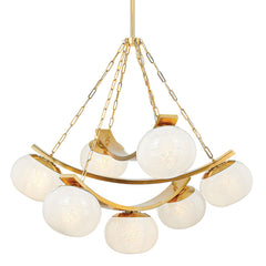 Duxbury 7-Light Large Chandelier by Hudson Valley Lighting, Dimmable, Aged Brass or Distressed Bronze Finishes