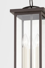 Eden Outdoor Pendant Light by Troy Lighting - Adjustable Height, Weather Resistant, Clear Glass Shade