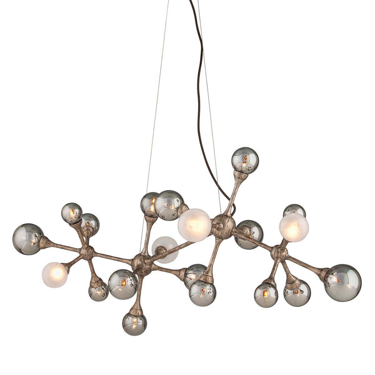 Element Linear Chandelier by Corbett Lighting 206-520-SGL