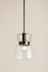 Mitzi Elodie Small Pendant Light, Adjustable 14.75" to 50.75", Dimmable, UL Damp Rated, Modern Design