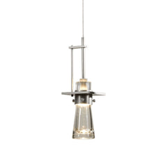 Erlenmeyer Large Low Voltage Mini Pendant Light with Dimmable Glass Shade, Adjustable Height, Multiple Finishes