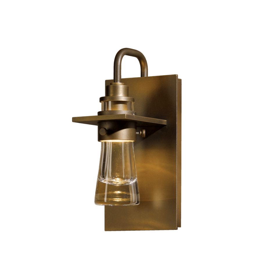 Hubbardton Forge Erlenmeyer Small Outdoor Sconce, Dimmable, Wet Rated, 9.5" Height, Various Finishes