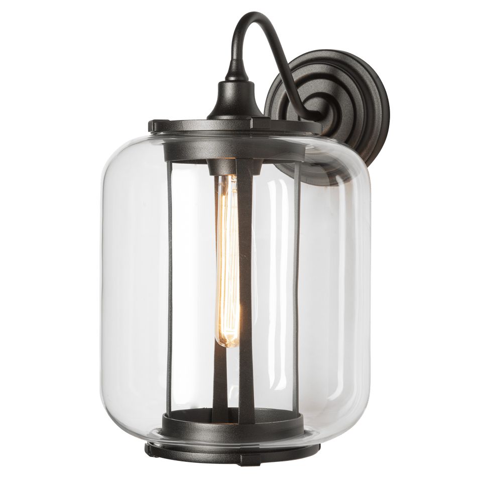 Hubbardton Forge Fairwinds 14.7" Large Outdoor Sconce - Dimmable, Weather-Resistant, Elegant Glass Shade