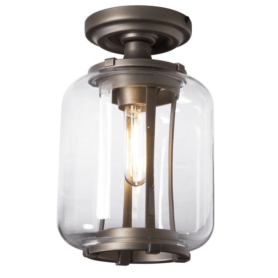 Fairwinds Outdoor Semi-Flush Light Fixture by Hubbardton Forge, Dimmable, E26 Base, 100W Max, Various Finishes