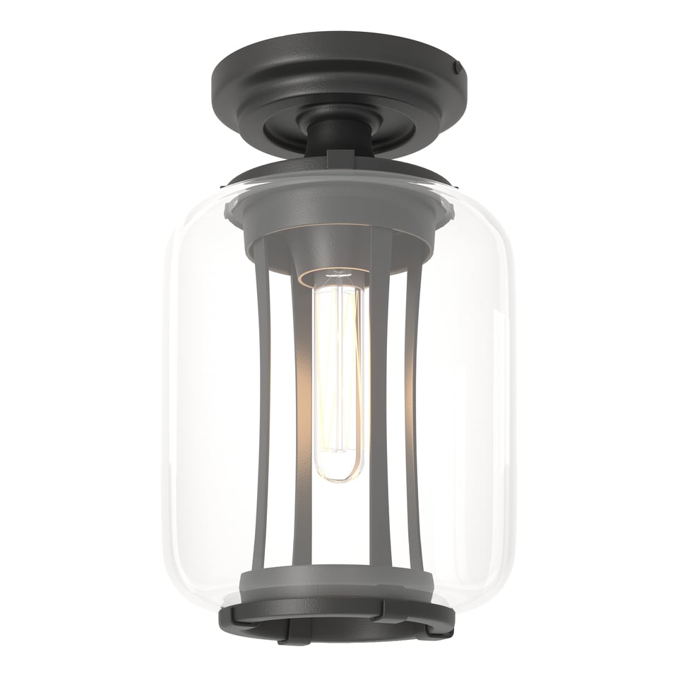 Fairwinds Outdoor Semi-Flush Light Fixture by Hubbardton Forge, Dimmable, E26 Base, 100W Max, Various Finishes