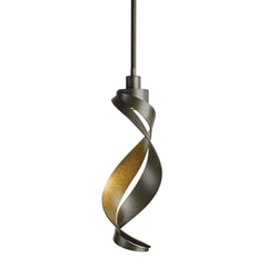 Folio Mini Pendant Light by Hubbardton Forge 188750 - Artisan Hand-Forged Steel, Dimmable, 50W