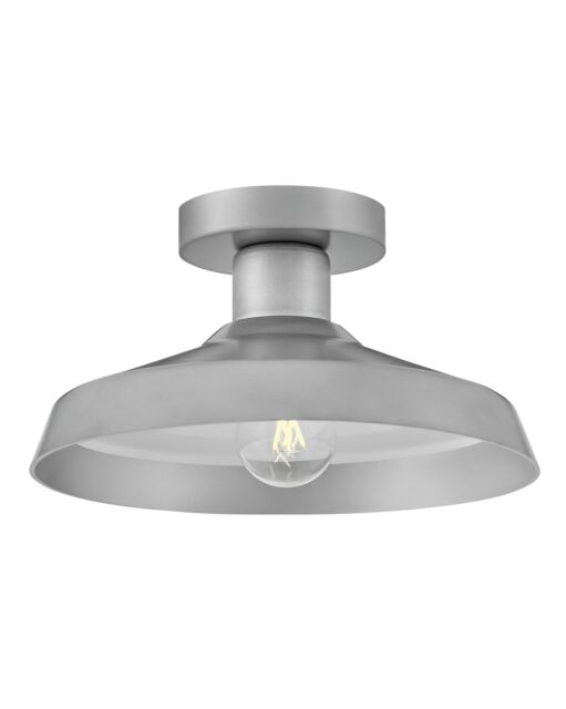 Hinkley Lighting Forge Small Flush Mount Ceiling Light, 6.5"H, Industrial Chic, UL Damp Rated, 1 x E26 Bulb