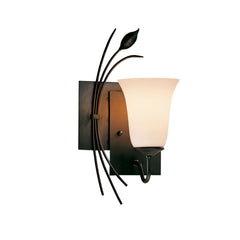 Forged Leaf Wall Sconce by Hubbardton Forge, Handcrafted Artistry, Dimmable Lighting, Various Finishes