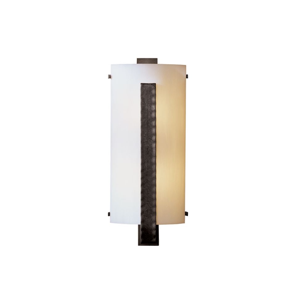 Handcrafted Forged Vertical Bar Sconce by Hubbardton Forge, 18" Height, Dimmable, UL Damp Rated