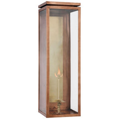 Fresno Extra Large 3/4 Gas Wall Lantern by Visual Comfort - Modern Design, Durable Brass & Iron, UL Wet Rated