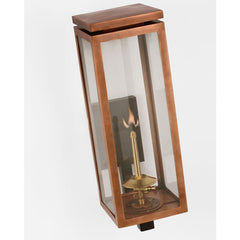 Fresno Medium Gas Wall Lantern by Visual Comfort - Elegant Brass & Iron, Clear Glass, UL Wet Rated