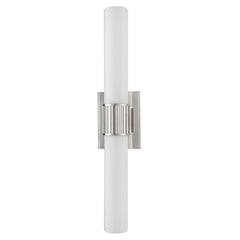 Fulton 2-Bulb Vanity Light by Hudson Valley Lighting, Dimmable Opal Glass, Multiple Finishes