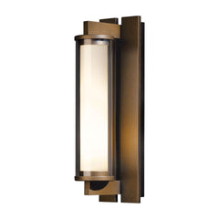 Fuse Outdoor Sconce by Hubbardton Forge, Dimmable, Clear Glass Shade, 100W Max, Versatile Finishes