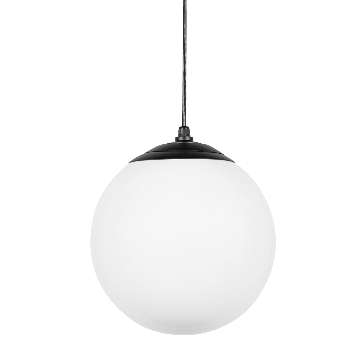 Laguna Large Pendant Light by Troy RLM - Modern Matte Black Design with Elegant Acrylic Shade