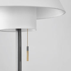 Glenmoore 66.25" Floor Lamp By Hudson Valley Lighting With Dimmable Aged Brass Arm & Linen Shade