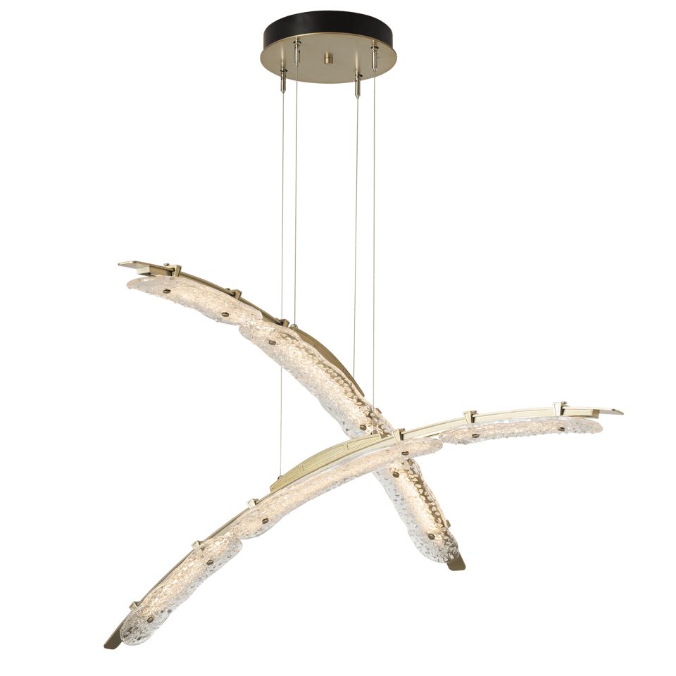 Glissade Double Large LED Pendant by Hubbardton Forge - Dimmable, Energy-Efficient, USA-Made